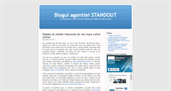Desktop Screenshot of blog.standout.ro